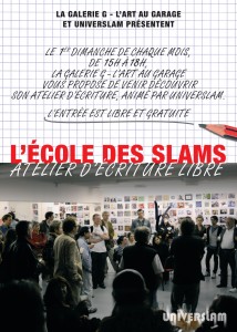 "l'école des slams" Atelier d'écriture